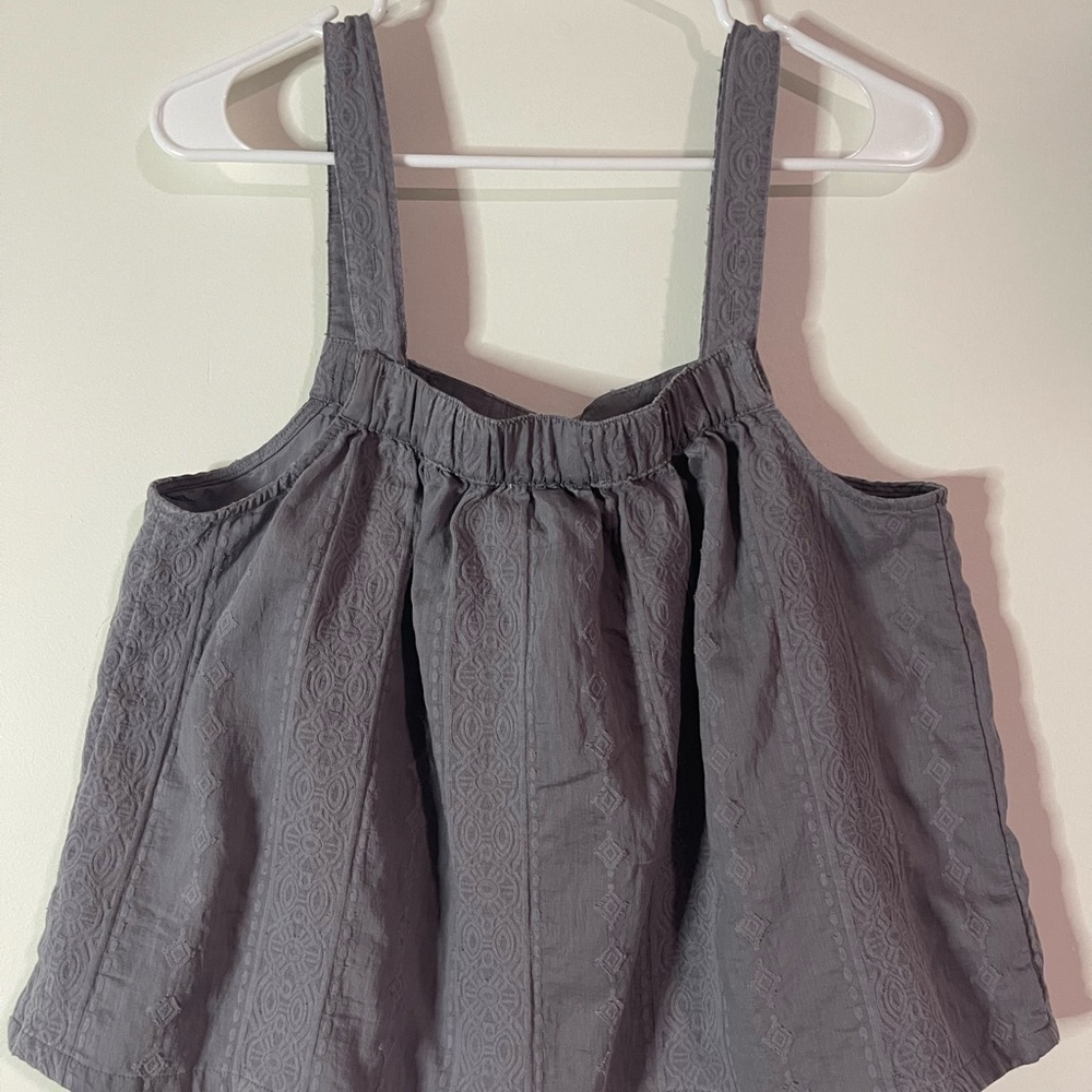 Splendid Gray Textured Women's Top - Picture 3 of 4